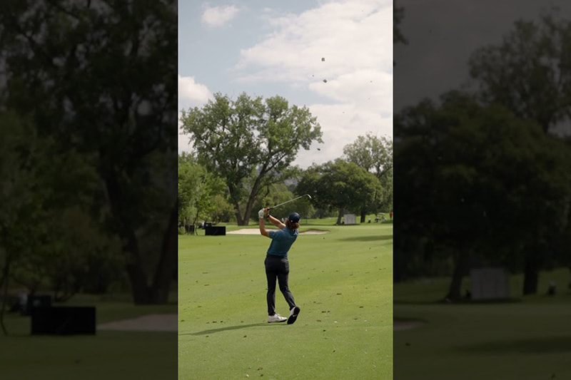 Sweet swinging Angel Ayora during round 1 at the #DunhillChamps