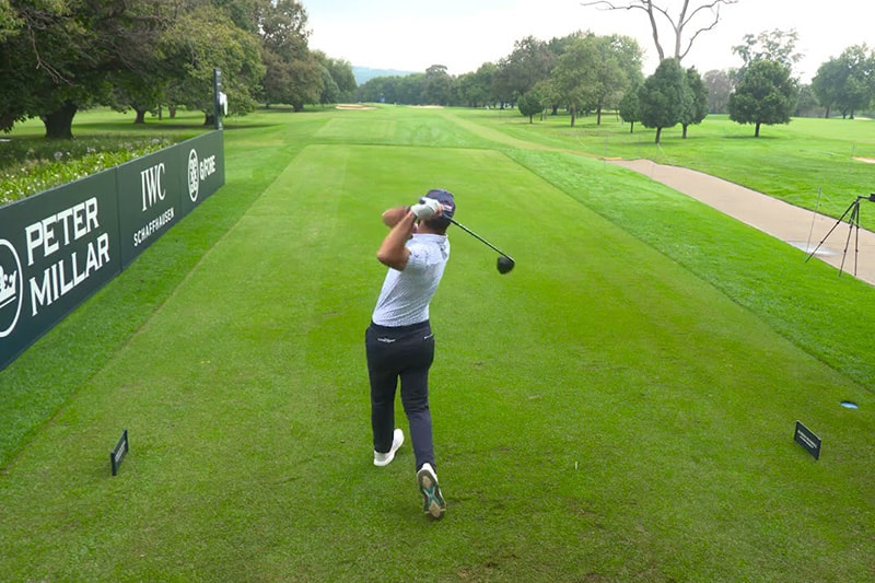 On the tee at the 2025 #DunhillChamps